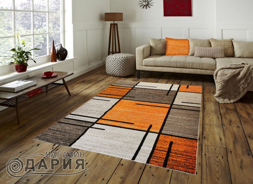Тъкан килим MAGNOLIA 704 d.beige/orange